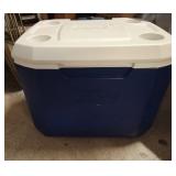 Blue And White Coleman Wheeled Cooler- Clean - Potterville