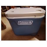 Coleman 316 Series Blue And White Wheeled Cooler - Potterville