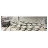19pc Fine Japanese Seyei Marquis China Set - Produced 1970