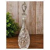 Faceted Bohemia Crystal Decanter With Sharp Pineapple Stopper - Potterville