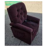 Burgundy La-Z-Boy Electric Recliner