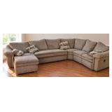 La-Z-Boy Sectional with Hide-A-Bed, Built in Recliner and Matching Ottoman/Chaise