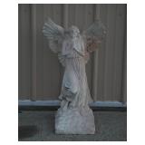 Beautiful Indoor/Outdoor Angel Statue with Open Wings - High Quality