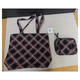 Vera Bradley Tote and Matching Pouch