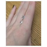 Pair of Faceted White Topaz - 3.275ct