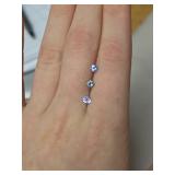 3 Faceted Tanzanite - 0.755ct total