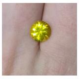 Bright Yellow Faceted Stone - Lemon Quartz? 2.355ct
