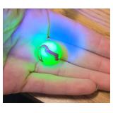 Vintage Uranium Glass Ox Blood Marble