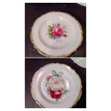 Pair Vintage Chase Japan Hand-Decorated Porcelain Butter Pats - Potterville