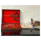 Vintage Lot - Butter Press, Puzzles, 9 Tobacco Pipes/Accessories, Silverware