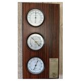 Vintage Springfield Weather Station Thermometer Barometer Hygrometer with Weather Radio - Lake Odessa Off-Site