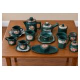 Hand Painted Speckled Dish Set