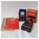 Vintage Argoflex Camera Bi-Lens 35mm Slide Viewer & Manuals Lot