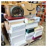 Pallet Of Vintage Porcelain Dolls In Boxed & Loose Assorted Outfits & Styles & Wooden Doll Chairs