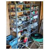 Large Garage & Workshop Contents Lot - Metal Shelving, Tools, Hardware, Hoses & More - Lake Odessa Off-Site