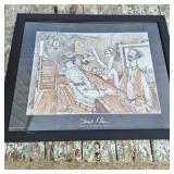 Stuart Klein Framed Art Print "Painter Of The Old West Series 1" 1983, 33"x27"