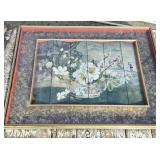 Large Framed Folded "The Chinese Bowl" by Dimitry Alexandroff, Reproduction Cert of Auth., 41"x31"