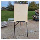 Vintage Oravisual Visualon Metal Folding Easel With Adjustable Legs And Marker Tray