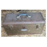 Vintage Craftsman Metal Toolbox with Assorted Hand Tools & Hardware - Lake Odessa Off-Site