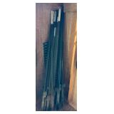 Assorted Green Metal Garden Edging, Landscape Border Sections & Stakes - Lake Odessa Off-Site