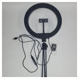 Aduro LED Ring Light with Tripod Stand, Phone Holder & Remote