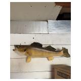 Large Walleye Fish Wall Mount - Taxidermy Style Fishing Cabin & Lodge Decor - Lake Odessa Off-Site
