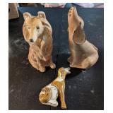 Vintage Ceramic Dog Figurines and Bank