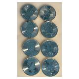 Lot of 8 - 2018 - $5 - Canada Maple Leaf Silver Coins