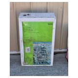 Resin Outdoor Wall Fountain w/ High Performance Pump - New in Box 15.75" x 9.5" x 27"
