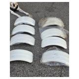 Lot of White Plastic Fenders
