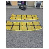 Pallet Rack Safety Netting Straps - Yellow Mesh, 2 pcs