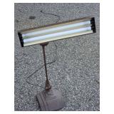 Vintage Fluorescent Desk Lamp w/ Adjustable Arm