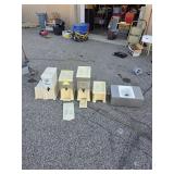 Commercial Drink / Cereal Dispensers Lot w/ Stainless Tray
