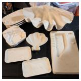 Vintage Ready to Paint Ashtrays/Trays - Ceramic