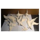Vintage Ready to Paint Ceramic Ducks - Bisqueware