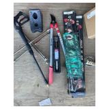 Assorted Automotive, Yard, and Hand Tools