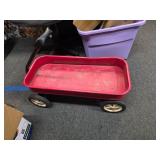Vintage All Metal Solid Rubber Tires Kids Wagon