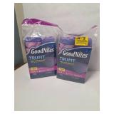 2 New Girls Goodnites Tru-Fit Starter Packs (S-M)