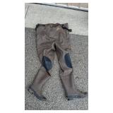 Pro Line Waterproof Chest Waders with Built-In Boots