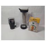 Tea and Coffee Preparation Set with Electric Grinder and Infusers