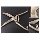 Vintage J.A. Henckels German Stainless Steel Spring Loaded Poultry Shears Bone Cutter - Potterville