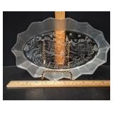 Mikasa "Silent Night" Crystal Christmas Oval Platter - Potterville