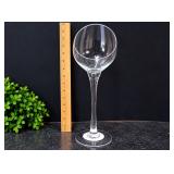 16" Tall Clear Glass Long Stem Open Bowl Centerpiece Vase - Potterville