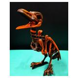 Brand New 3D Printed Orange & Black Bird Flushie Crow Skeleton