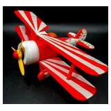 Disney Pixar Cars "Barney Stormin" Air Plane Toy Model