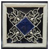 Mixed Media Butterfly Wall Art (Welded Metal, Glass, and Wood)