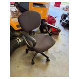 Gray Fabric Adjustable Office Desk Chair with Armrests & Rolling Swivel Base - Lake Odessa Off-Site