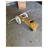 Nelson Traveling Lawn Sprinkler - Yellow Tractor-Style Cast Metal Sprinkler - Lake Odessa Off-Site
