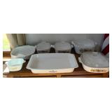 7-Piece Corning Ware Casserole & Baking Dish Collection - Spice of Life, Floral & Blue Cornflower - Lake Odessa Off-Site
