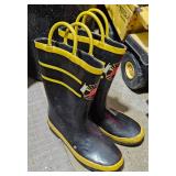 Kids Fire Dept. Rubber Boots Size 1